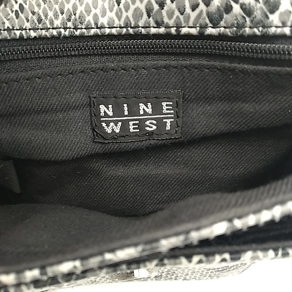 Nine West Faux Python Snake Print Small Crossbody Purse - Picture 7 of 13